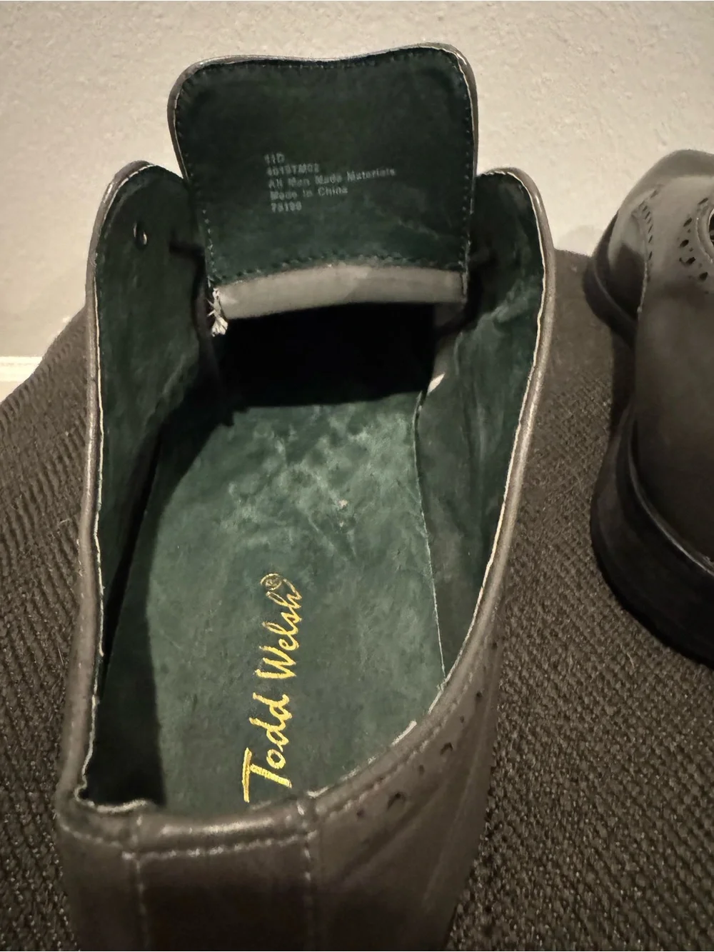 Todd Welsh Gray Leather Cap Toe Oxford Dress Shoes Men’s Size 10